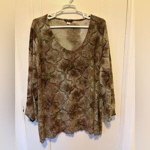 Zaftique size 6x textured tunic